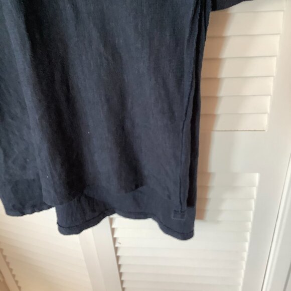 Anthropologie Akemi + Kin Savin tunic sweater navy embroidered v-neck XL - Picture 3 of 9